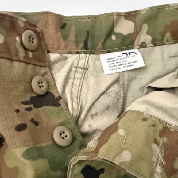 US Military Army Combat Trousers Uniform NSN 8415-01-623-4184 Medium-Short - Picture 3 of 6